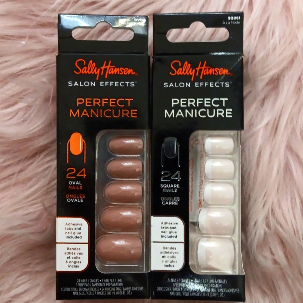 SALE!! Brand New SALLY HANSEN PERFECT MANICURE FALSE NAILS-2 CT.